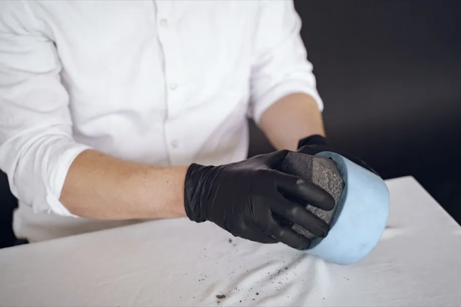 Evaluating glove grip and surface texture